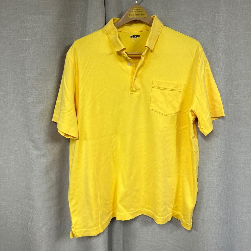 Lands End Mens polo shirt Traditional Fit  XL